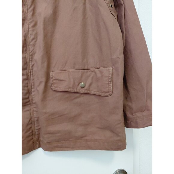 GAP Men's Waxed Canvas Chore Barn Coat Brown Large - Picture 4 of 10